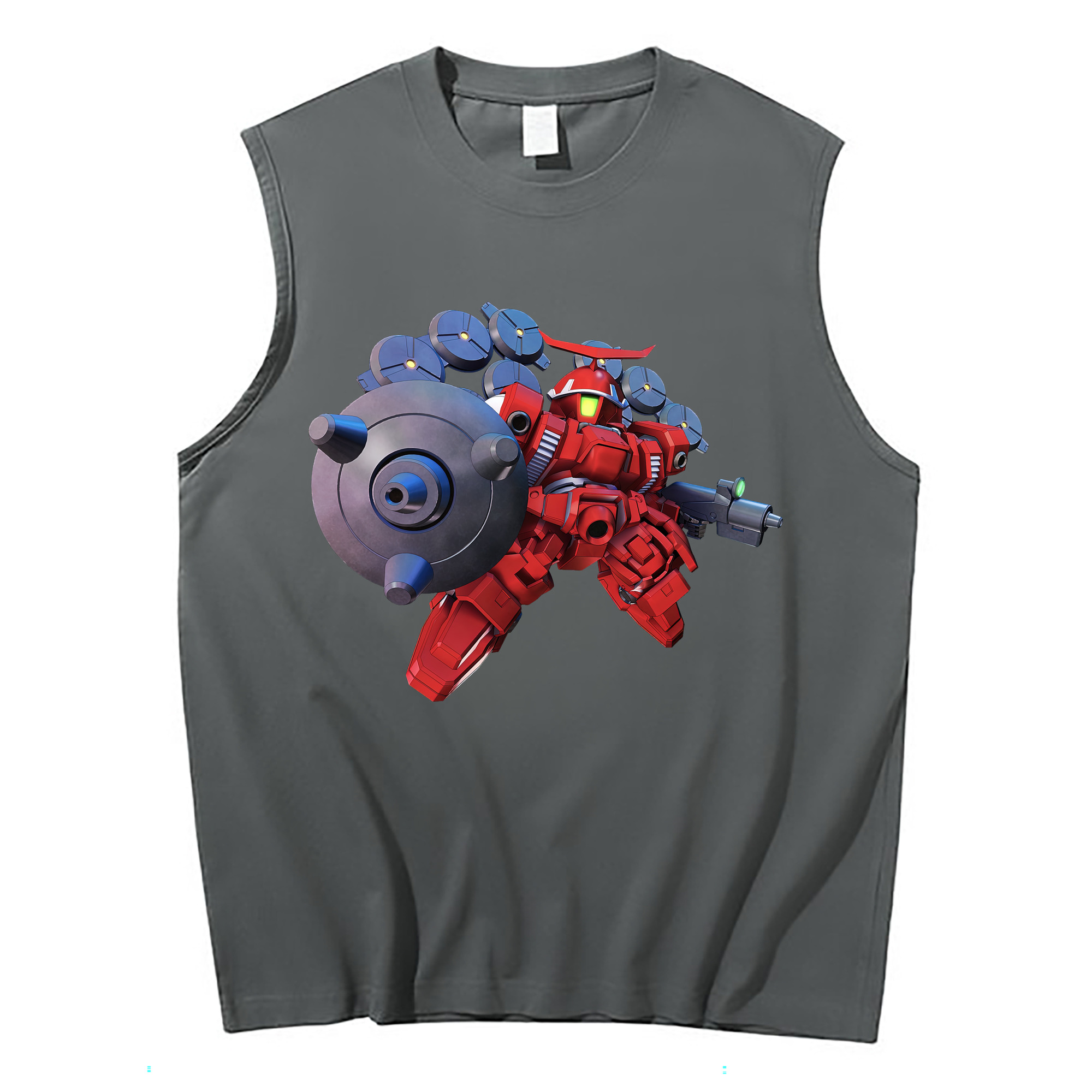 （画像用） 機動戦士ガンダム Mobile Suit Gundam コットン100％タンクトップ（フロントプリント）